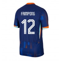 Dres Holandsko Jeremie Frimpong #12 Preč ME 2024 Krátky Rukáv